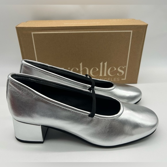 Seychelles Dusk to Dawn Silver Metallic Leather Mary Jane Heels | Size 9 l NWB - Picture 12 of 12